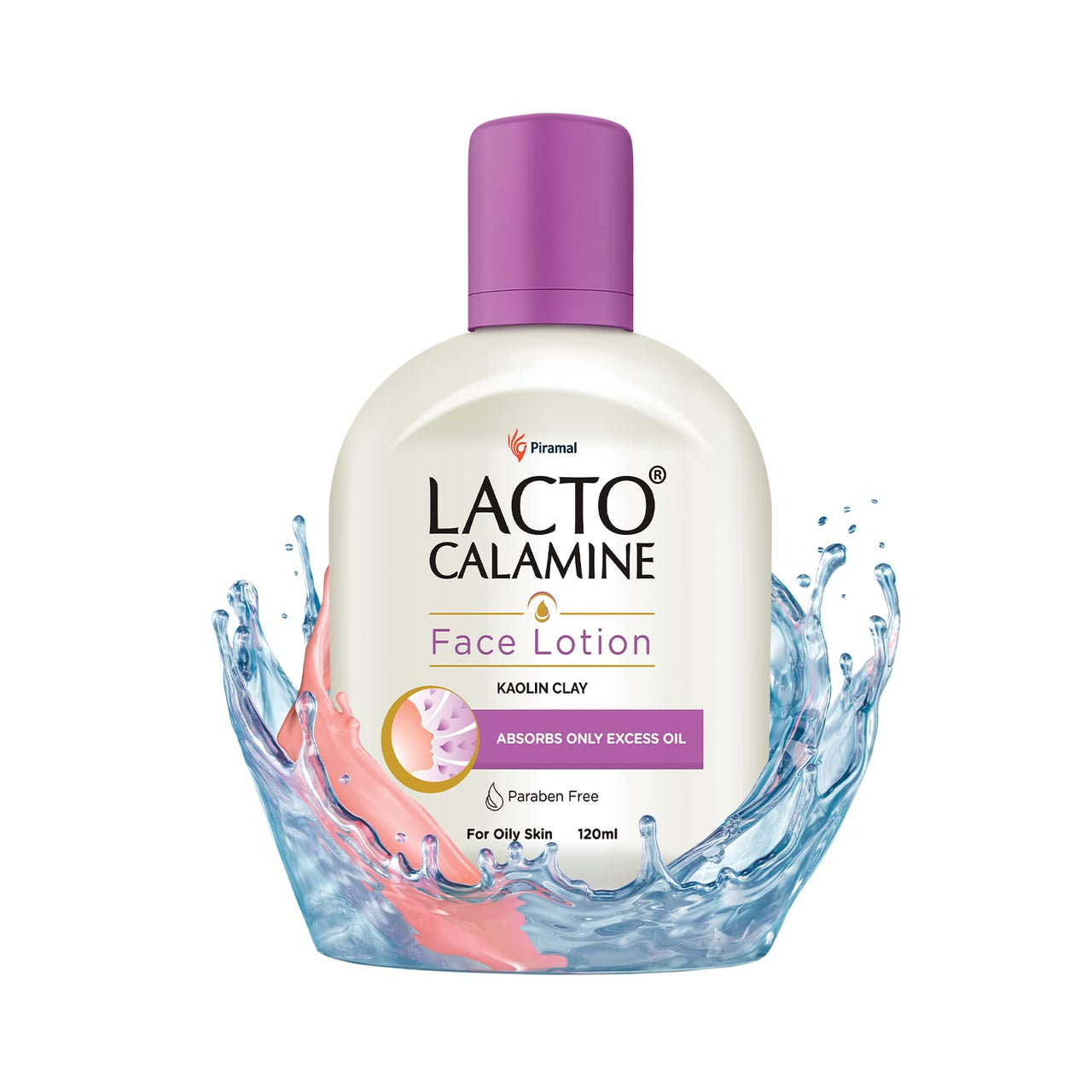 Lacto Calamine Face Lotion for Oil Balance - Oily Skin - 120 ml & Lacto Calamine Oil Control Face Wipes with Neem, Vitamin B3 and Aloe Vera, No Parabens, Alcohol Free, White, 60 Count, Pack of 2