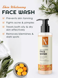 NutriGlow Advanced Organics Face Wash With Peach Extracts & Witch Hazel, 100 ml each (Pack of 2)