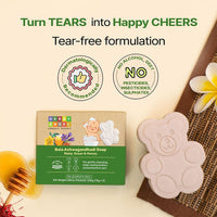 Herby Angel Natural Soap for Babies & Kids with Tear-Free Formula | Parabens, SLS/SLES and Silicones Free | Dermatologically Tested | Pack of 3 (75 Grams Each)