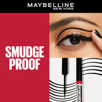 Maybelline New York 48-Hour Dip In Tattoo Eye Liner - Black, Smudge-proof and Heat Resistance, Waterproof Eyeliner. Maybelline 2x Hyper-condensed Carbon Black Eyeliner | 2.1 ml
