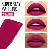Maybelline New York Liquid Matte Lipstick, Long Lasting, 16hr Wear, Superstay Matte Ink, Artist, 5ml & High Shine Gloss, Lasts for 16 HRs, Enriched With Vitamin E & Aloe, SuperStay Vinyl Ink, Lippy