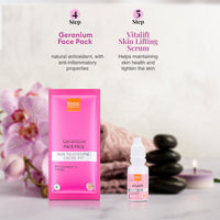 VLCC Skin Tightening Facial Kit (6 Facials) - 240g + 12ml | At Home Facial with Indian Berberry, Wheatgerm, Carrot Extracts & Geranium | Tightens & Firms Skin | Youthful Radiance