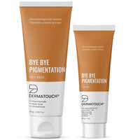 DERMATOUCH Bye Bye Pigmentation Face Wash (70G) & Anti-Pigmentation Cream (30G) | With Niacinamide & Kojic Acid - 100G
