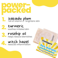 Tuco® Kids Bye, Dull Skin Soap Pack of 2X60gm with Turmeric | Perfect for Dull & Sensitive Skin | Paraben & Sulphate Free | Ages 2-5, 5-10, 10-15 | 2x 60gm