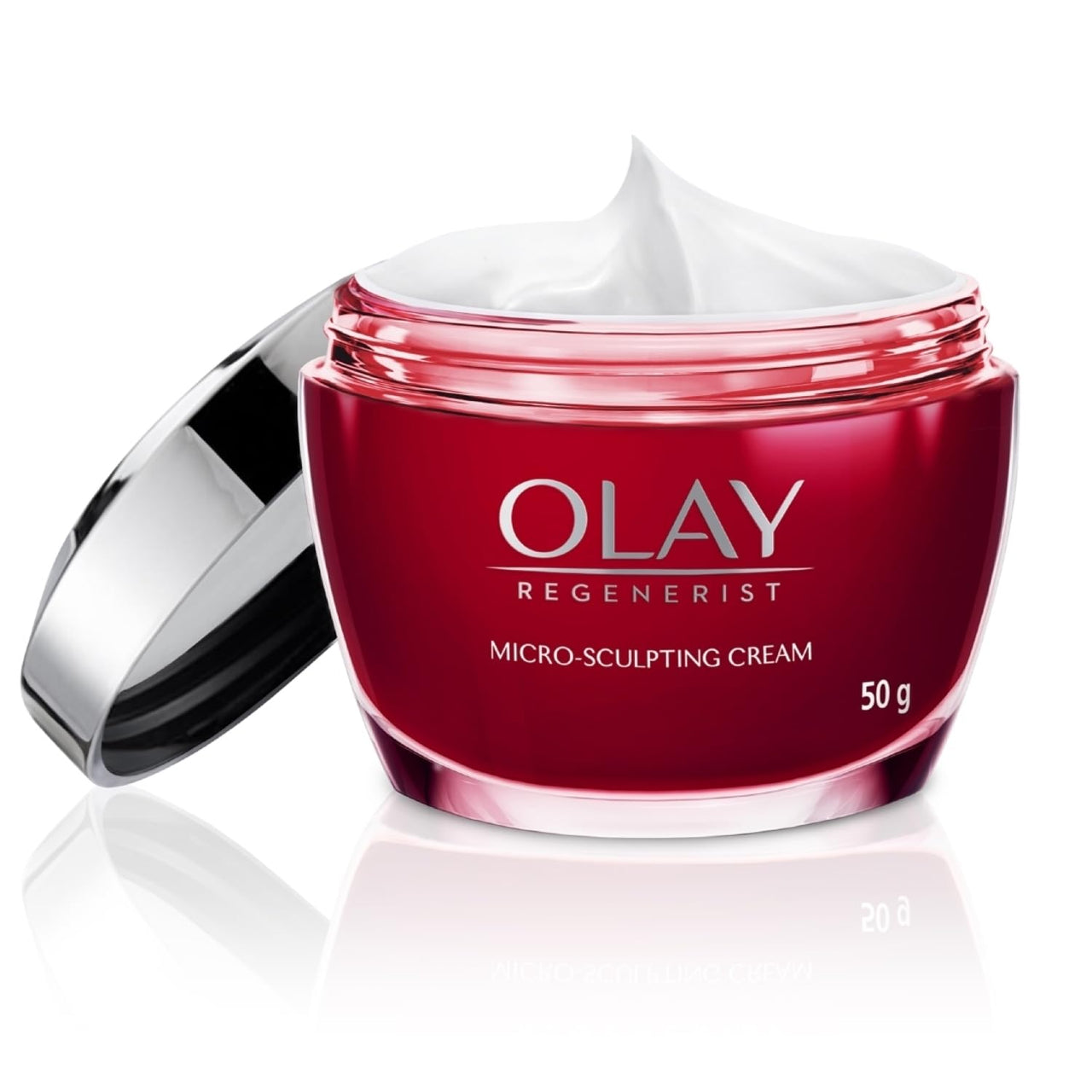 Olay Regenerist Micosculpting Day Cream | Hydrated, Plump, Bouncy Skin | With Hyaluronic Acid, Niacinamide and Peptides | Normal, Oily, Dry, Combination Skin | 50g (Pack of 2)