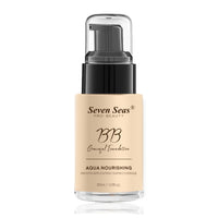 Seven Seas BB Gracefull Foundation | Aqua Nourishing for Face Makeup | Smooth Application | Full Coverage for Women (Nude-30ML)