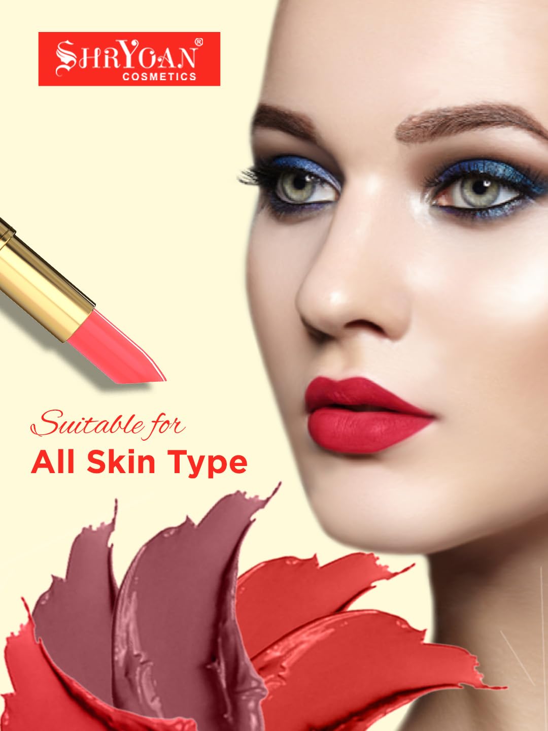 Shryoan Liquid Concealer with Matte Lipstick & Waterproof Eyeliner Makeup Kit