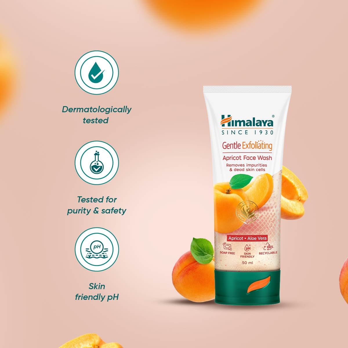 Himalaya Herbals Deep Cleansing Apricot Face Wash, 50ml