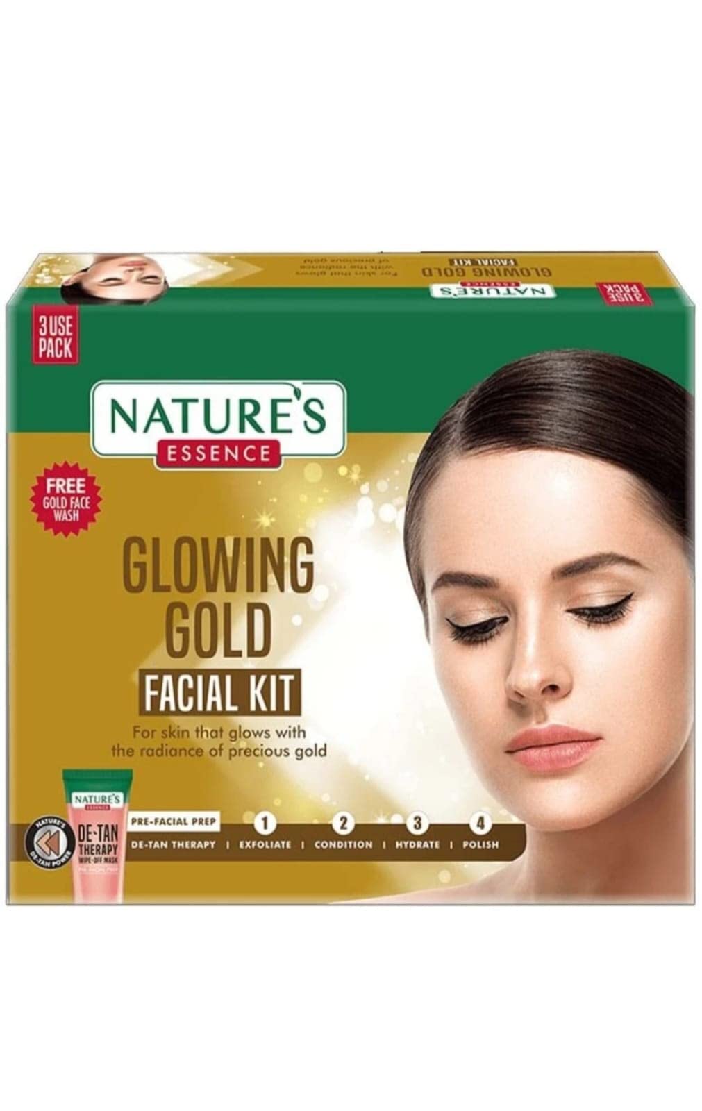 Nature's Essence Facial Kit 60Gm + 65Ml (Pack Of 5) - Face Skincare Kit