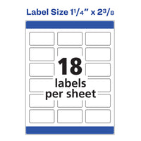Avery Print-to-The-Edge Printable Address Labels with Sure Feed, 1-1/4