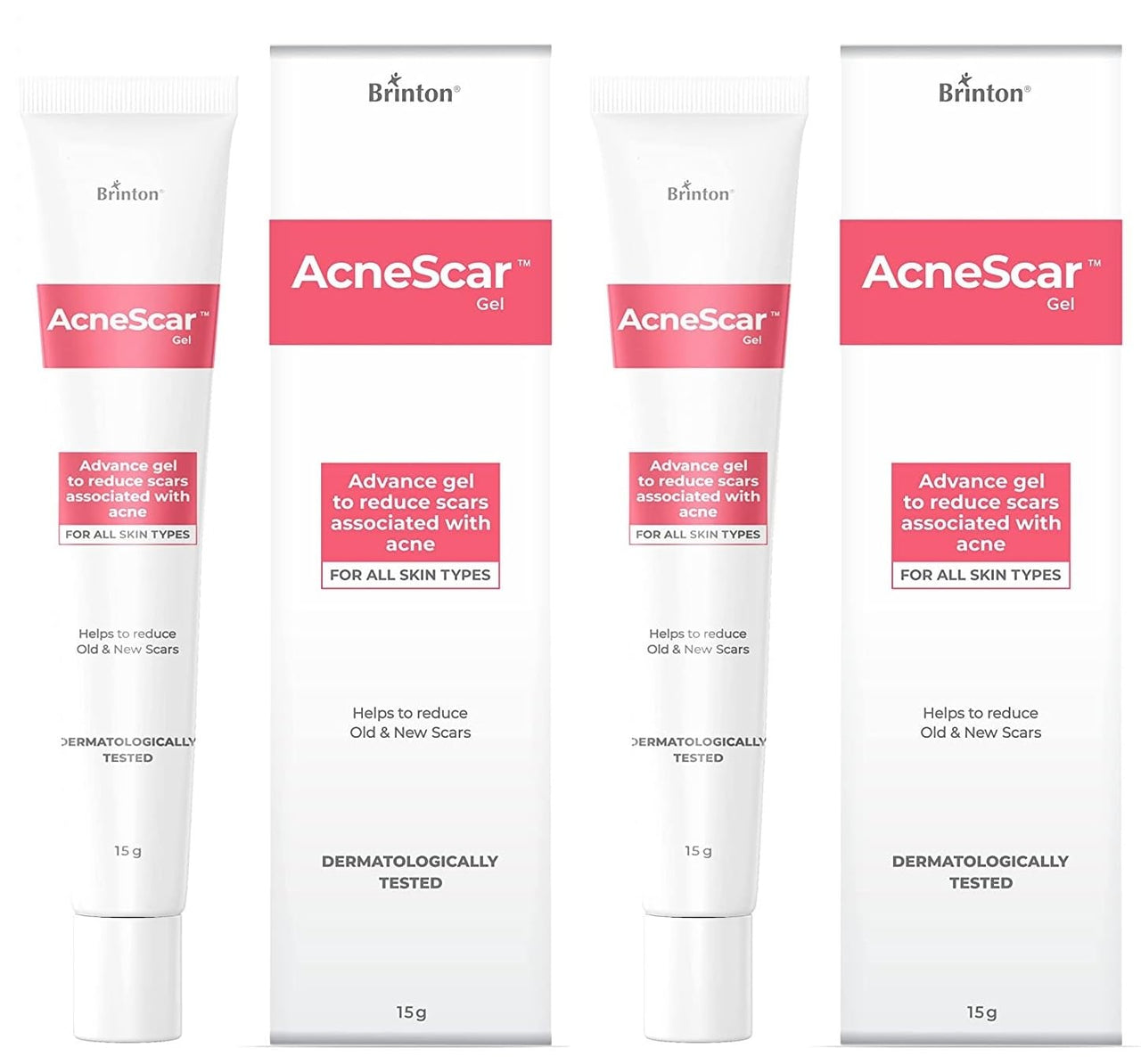 Brinton AcneScar Advanced Gel to Reduce Acne Scars & Acne pits -15gm x Pack of 2