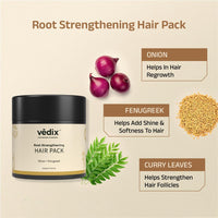 Vedix Ayurvedic Hair growth Kit | 5 product Kit | for Dry Hair, Dry Scalp, Curly Hair | Vedix Hair Oil, Shampoo, Serum, Mask, Conditioner Set
