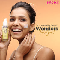 Suroskie Sun Dew Spf 55 Pa++++ (50Gm) | For Uva/B Protection | Sweat & Water Resistant | No White Cast | Infused With Ceramides | Repair Skin Barrier | All Skin Types | Sunscreen For Men & Women