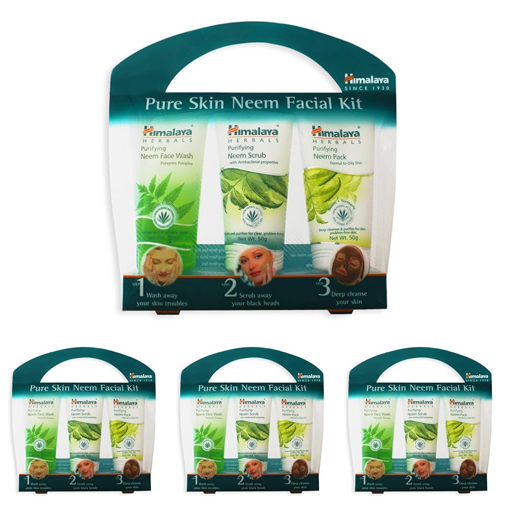 Himalaya Pure Skin Neem Facial Kit (Pack of 4)