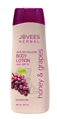 Jovees Herbal Honey & Grape Body Lotion For Nourished, Smooth And Deep Hydrated Skin, Lightweight, Non Greasy & Healthy Looking Skin, For Dry Skin 300ml