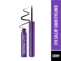 Hilary Rhoda Eye Callin' Liquid Eyeliner | Long Lasting Liquid Eyeliner | Matte & Glossy Finish | Waterproof Formula | 12-Hour Stay | Glides on Flawlessly | 3ml (Shiny | Shade 02)