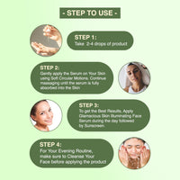 Glamacious Skin Illuminating Serum(30ml) Enriched with Squalane & Niacinamide | Helps Brighten & Glowing Skin | Reduce Dark Spots | Enhanced Antioxidants & Antimicrobial