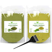 Shudh Online Indigo and Henna Powder Organic for Hair Colour (50 Grams each - 100 grams), Avuri and Mehandi, Neela Amari, Natural Mehndi, Neel Patti, Cassia Obovata, Neelayamari, Neli Aku