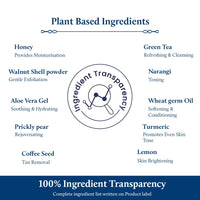 Blue Nectar Exfoliating Body Wash & Scrub for Rough & Bumpy Skin | Madurai Jasmine Tan Removal Body Scrub for Women & Men (10 herbs, 250ml)