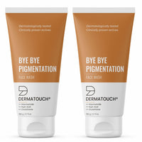 DERMATOUCH Bye Bye Pigmentation Face Wash || Anti Pigmentation for Women/Men with Niacinamide, Kojic Acid, & Glutathione - 150gx150g