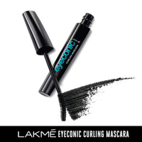 Lakmé Eyeconic Lash Curling Mascara For Eyelash Volume, Smudge Proof, Water Proof, Black, 9 ml & Lakmé Forever Matte Liquid Lip Colour, Red Revival, 5.6 ml