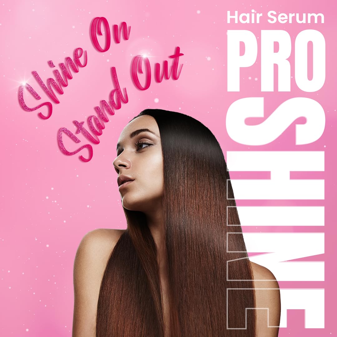 SESA Pro Shine Hair Serum For Women 2X Shine 48 hours Frizz Free For Dry Rough Hair, Smooth And Shiny With Omega 3 & Avocado, 100 ml