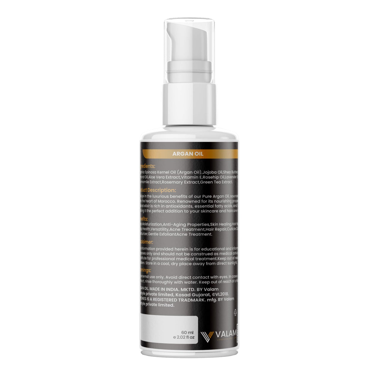TryOnes Argan Hair Oil Unfiltered & Natural Anti-Aging Moisturizer 100% Pure Argan Oil for Hair, Face & Body