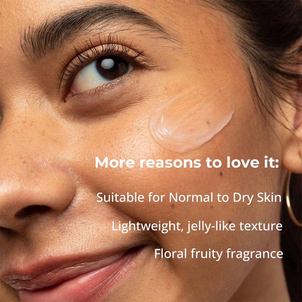 Naturali Aqua Hydrating Gel Moisturiser | With Superfoods Earth Marine Water & Sea Algae | Locks Skin Moisture | Keeps Skin Fresh & Dewy | Paraben-free | For Normal to Dry Skin | Lightweight, Absorbs Quickly | Best Hydrating Moisturiser | 50ml