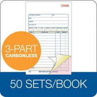 Adams Sales Order Book, 3-Part, Carbonless, 4-3/16