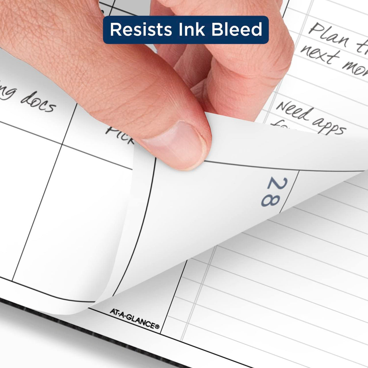 AT-A-GLANCE 2024 Monthly Planner, 9” x 11”, Large, Monthly Tabs, Pocket, Contemporary, Charcoal (70260X4524) 2024 New Edition