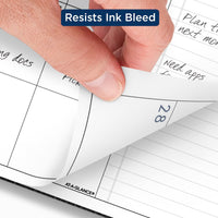 AT-A-GLANCE 2024 Monthly Planner, 9” x 11”, Large, Monthly Tabs, Pocket, Contemporary, Charcoal (70260X4524) 2024 New Edition