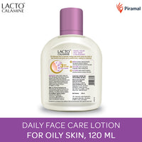 Lacto Calamine Face Lotion for Oil Balance - Oily Skin - 120 ml & Lacto Calamine Aloe Vera Gel with 99% Pure Natural Aloe Vera, Vitamin E and Glycerin - 150 g - Pack of 1
