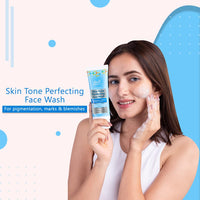 Iba Advanced Activs Ultra White Skin Tone Perfecting Face Wash | No Parabens & Sulfates | High Foam | For Lighter, Even Tone Skin | Halal Certified & Vegan - 100 ml
