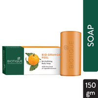 Biotique Bio Orange Peel Revitalizing Body Soap, 150g & Almond Oil Nourishing Body Soap, 150g & Basil & Parsley Revitalizing Body Soap, 150g