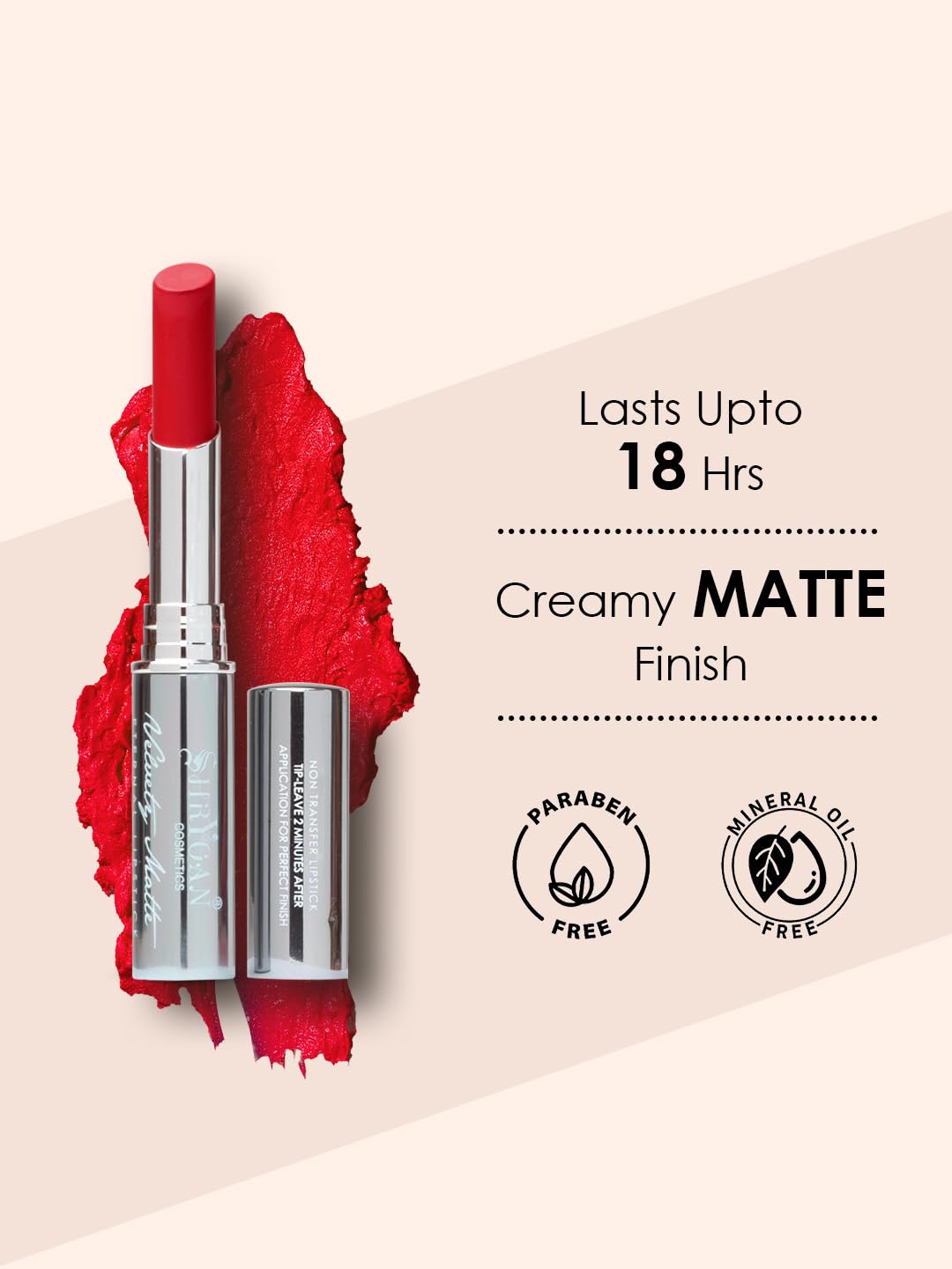 Shryoan Long Lasting Velvete Matte Lipstick with Highlighter Palette Makeup Combo For Girls & Women