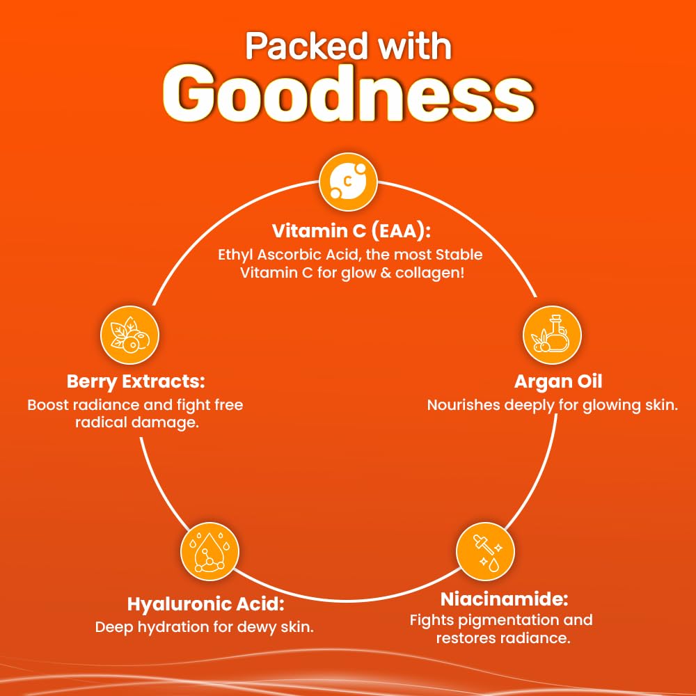 SEBUM Ultra Hydrant Moisturising Cream | 7.5% Vitamin C + Blueberry, Mulberry, Raspberry Extract & Argan Oil | Brightening & Radiance Boost for Uneven Skin Tone, Dull Skin, Hyperpigmentation | Vegan & Paraben-Free | Dermatologically Tested