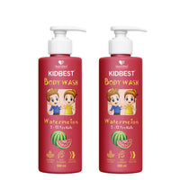 HealthBest Kidbest Bodywash for 3-13 Years Kids | Anti-Bacterial | Normal Skin, Sensitive Skin & Dry Skin | Tear, Paraben, SLS free | Watermelon Flavor | 500ml (Pack of 2)