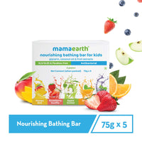 Mamaearth Daily Moisturizing Lotion, 200ml & Fruit Based Nourishing Clear Bathing Bar Baby Soap With Glycerine, For Kids 75 Gram X 5