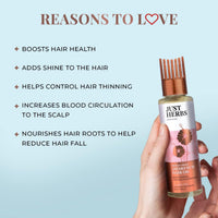 Just Herbs Javakusum Hair Oil for Men & Women, Controls Dandruff, 100% Natural, Certified Organic Ingredients - 100 ML