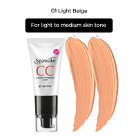 Spawake CC Cream 01 Light Beige with SPF 32/PA++, for All Skin Types, 30g