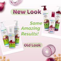 Mamaearth Anti Hair Fall Spa Range Hair Care Set: Onion Shampoo 250 ml + Onion Conditioner 250 ml + Onion Hair Oil 150 ml