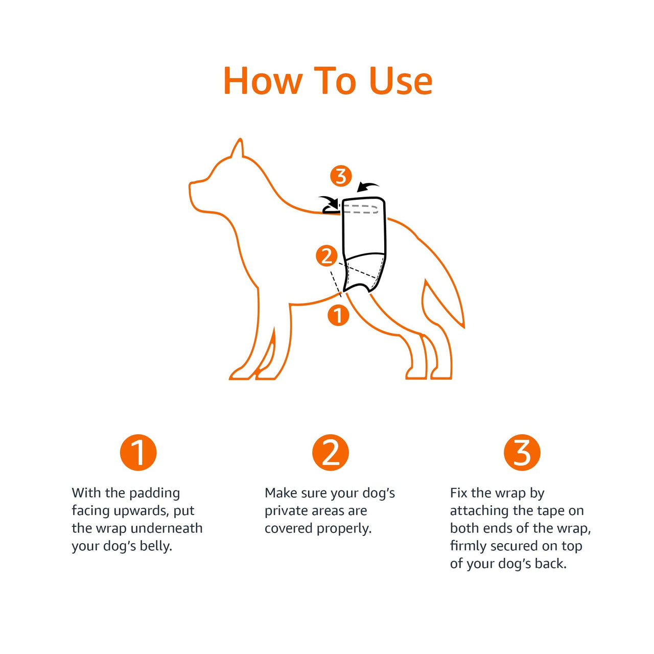 Basics Male Dog Wrap, Disposable Diapers, X-Small, Pack of 30, White X-Small (Pack of 30)