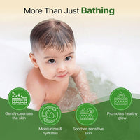 Herby Angel Natural Soap for Babies & Kids with Tear-Free Formula | Parabens, SLS/SLES and Silicones Free | Dermatologically Tested | Pack of 3 (75 Grams Each)