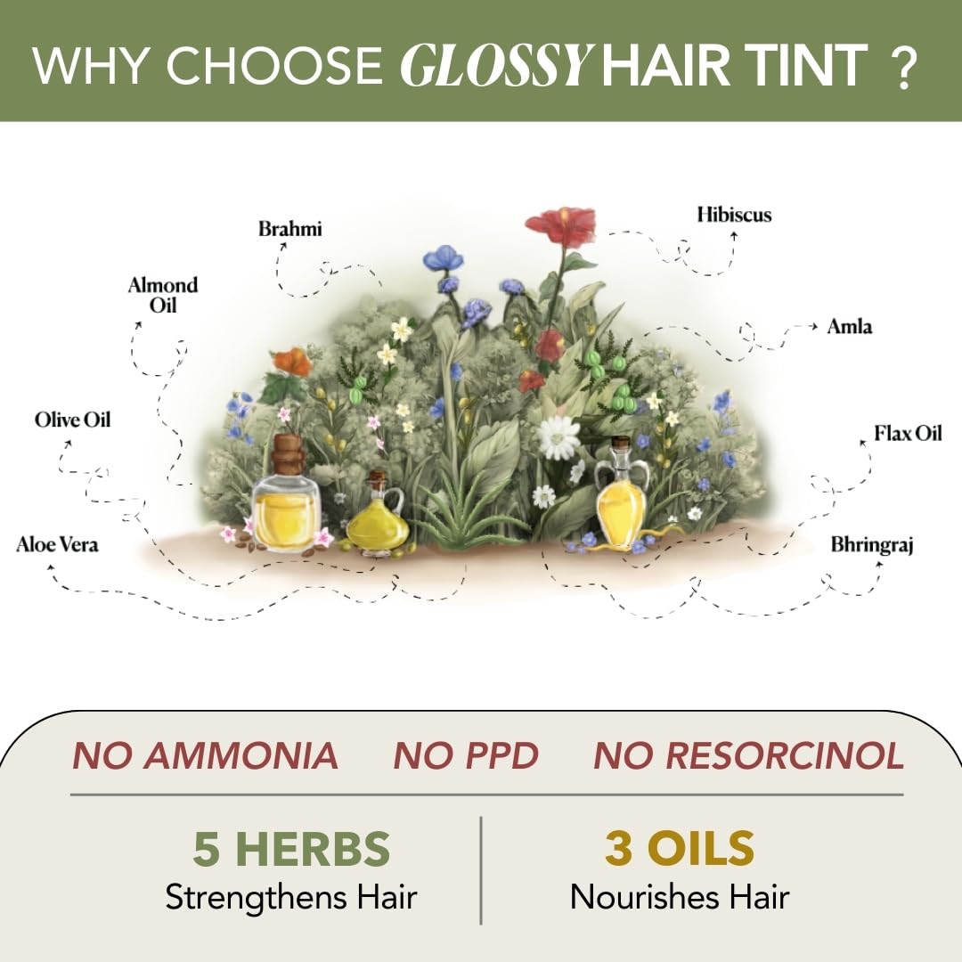 Paradyes No Bleach Lover's Latte Glossy Hair Tint, Ammonia-Free Formula for Natural Black Hair, Visible on Natural Black Hair, Includes Anti-Fade Conditioner for Long-Lasting Shine, Golden Brown