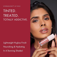 HYUE HydraGlow™ Tinted Lip Treatment (6 ml) | Corallina | 24‑Hour Hydration with Sea Buckthorn Oil & Kokum Butter | Non‑Sticky | High‑Shine | Nourishing & Vegan Formula | Chunky Applicator