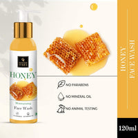 Good Vibes Honey Moisturizing Face Wash, 120 ml | Soothing, Hydrating, Lightening, Face Cleanser For All Skin Types| Adds Glow & Helps Brighten Skin Tone | No Parabens, No Mineral Oil
