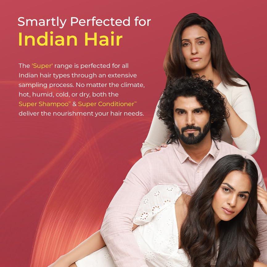 Arata Super Anti-Frizz Trio Travel Pack | Super Shampoo, Conditioner & Serum | Reduces Frizz, Adds Shine & Smoothens Hair | With Keratin, Argan Oil, Jojoba Complex | 230ML