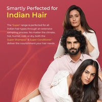 Arata Super Anti-Frizz Trio Travel Pack | Super Shampoo, Conditioner & Serum | Reduces Frizz, Adds Shine & Smoothens Hair | With Keratin, Argan Oil, Jojoba Complex | 230ML