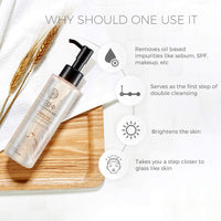 The Face Shop Double Cleanse Combo | Rice Water Bright Foaming Cleanser (150ml) + Rice Water Bright Light Cleansing Oil (150ml)