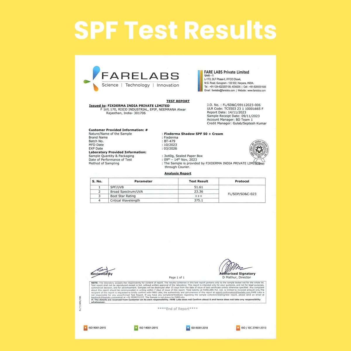 Fixderma Shadow Sunscreen SPF 50+ Cream PA+++ Dry Skin For Body & Face Broad Spectrum Sunscreen For UVA & UVB Protection Non Greasy & Water Resistant-75gm (Pack Of 1)